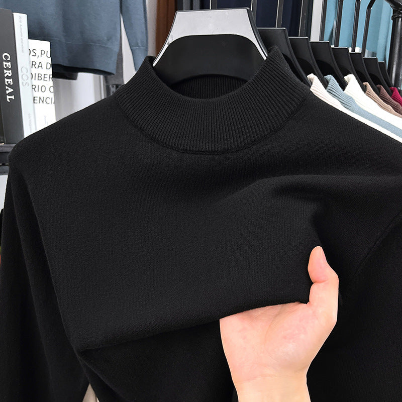 📦Buy 2 PCS for free shipping🎁Men's autumn and winter high-quality cashmere solid color stand collar warm sweater