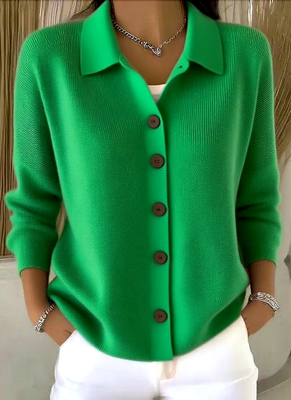 📦Buy 2 PCS for free shipping🎄 Women's Plain Long Sleeve Shawl Collar Casual Cardigan Outerwear