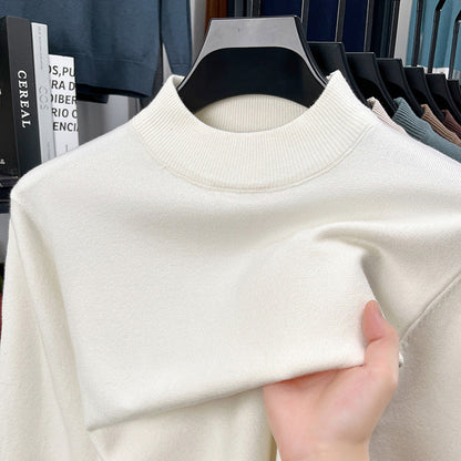 📦Buy 2 PCS for free shipping🎁Men's autumn and winter high-quality cashmere solid color stand collar warm sweater