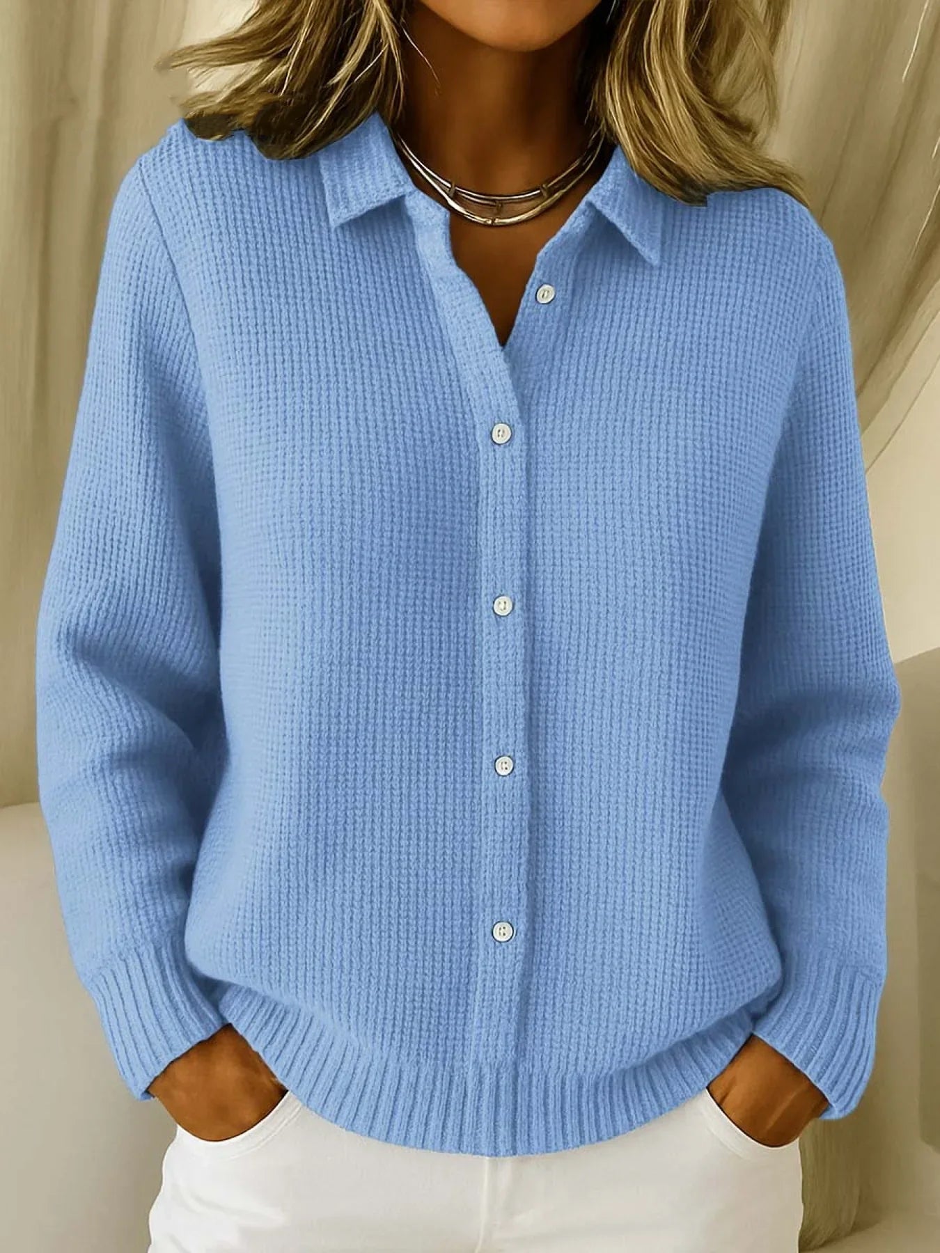 📦Buy 2 PCS for free shipping🔥 Women's Casual Cotton Button-Down Cardigan Sweater