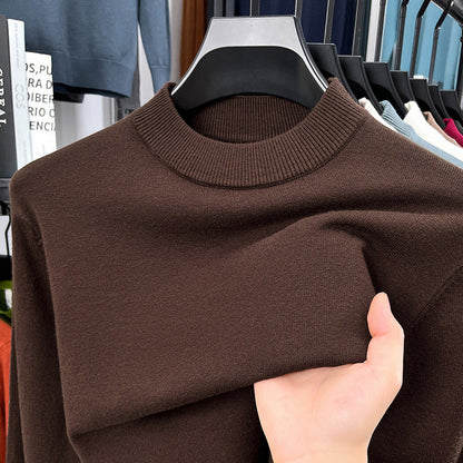 📦Buy 2 PCS for free shipping🎁Men's autumn and winter high-quality cashmere solid color stand collar warm sweater