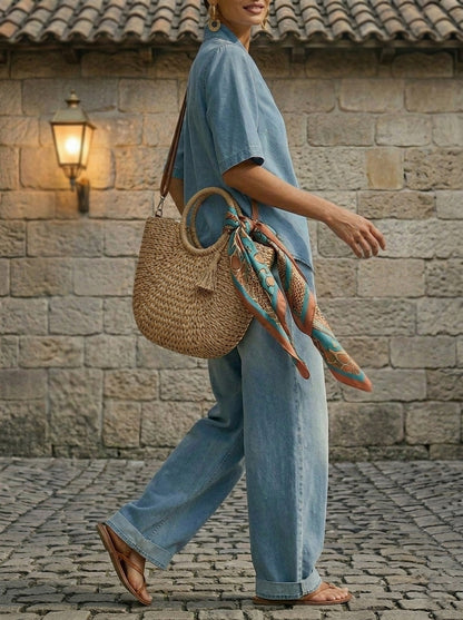🎁New Arrivals🔥 Women's Casual Cozy Minimalist Denim Two-piece Set
