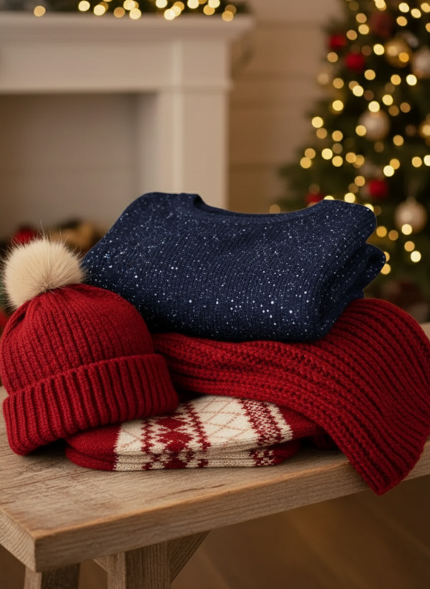 📦Buy 2 PCS for free shipping🔥 Christmas Sparkling Loose Pocket Pullover Sweater